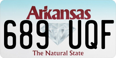 AR license plate 689UQF