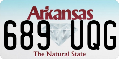 AR license plate 689UQG