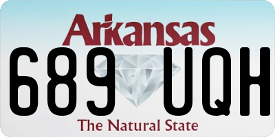 AR license plate 689UQH