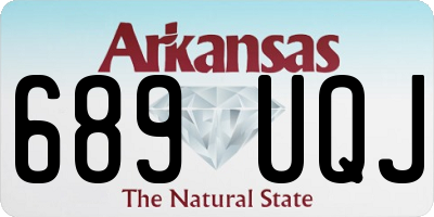 AR license plate 689UQJ