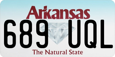 AR license plate 689UQL