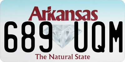 AR license plate 689UQM