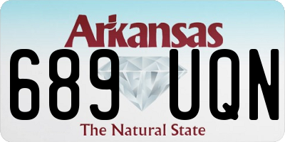 AR license plate 689UQN