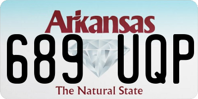 AR license plate 689UQP