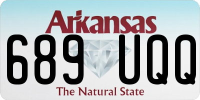 AR license plate 689UQQ
