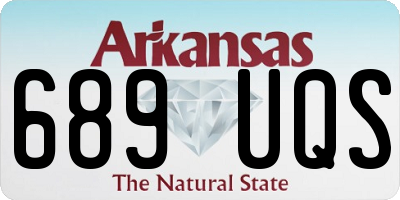 AR license plate 689UQS