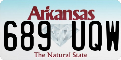 AR license plate 689UQW
