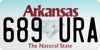 AR license plate 689URA