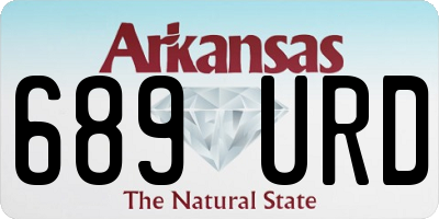 AR license plate 689URD