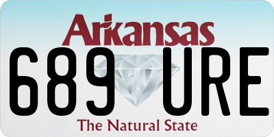 AR license plate 689URE
