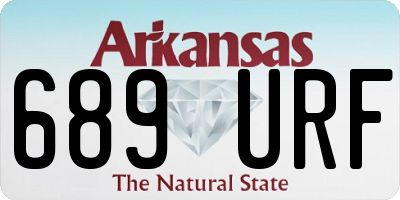 AR license plate 689URF
