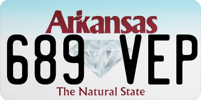 AR license plate 689VEP