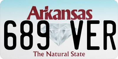 AR license plate 689VER