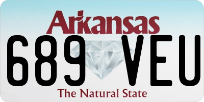 AR license plate 689VEU