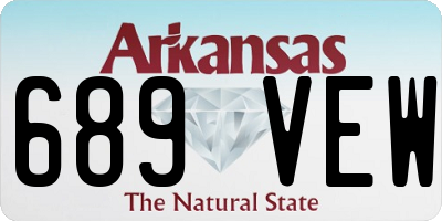 AR license plate 689VEW