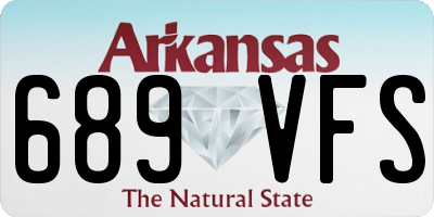 AR license plate 689VFS