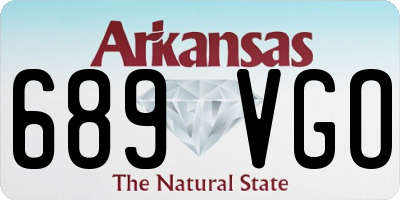 AR license plate 689VGO