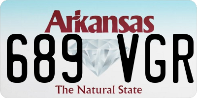 AR license plate 689VGR