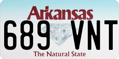 AR license plate 689VNT
