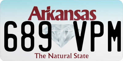 AR license plate 689VPM