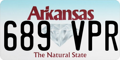 AR license plate 689VPR
