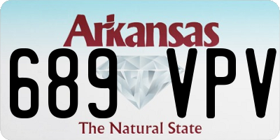 AR license plate 689VPV