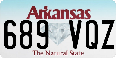AR license plate 689VQZ