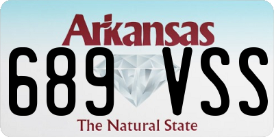 AR license plate 689VSS
