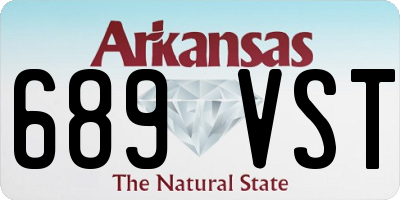 AR license plate 689VST
