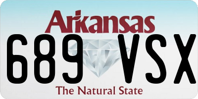 AR license plate 689VSX