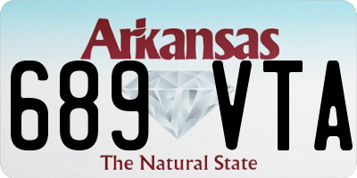 AR license plate 689VTA