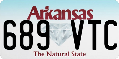 AR license plate 689VTC