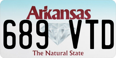 AR license plate 689VTD