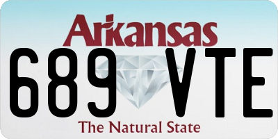 AR license plate 689VTE