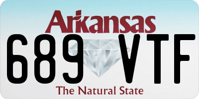 AR license plate 689VTF
