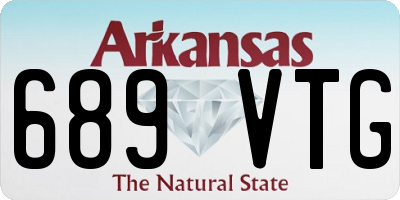 AR license plate 689VTG