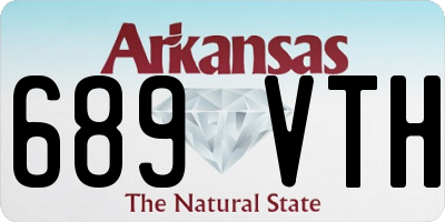 AR license plate 689VTH