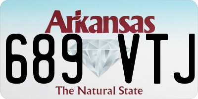 AR license plate 689VTJ