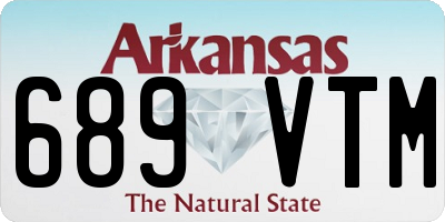 AR license plate 689VTM