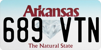 AR license plate 689VTN