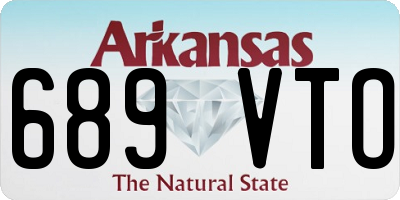 AR license plate 689VTO