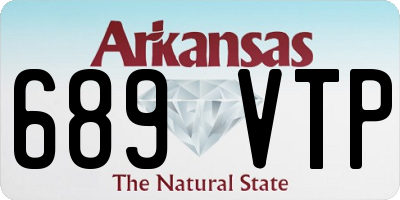 AR license plate 689VTP