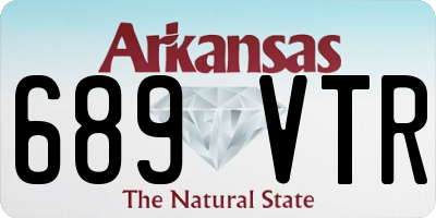 AR license plate 689VTR