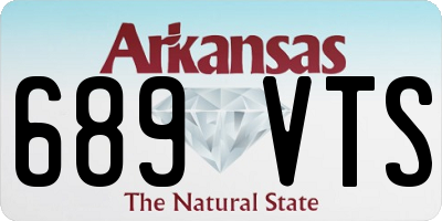 AR license plate 689VTS
