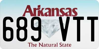 AR license plate 689VTT