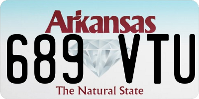AR license plate 689VTU