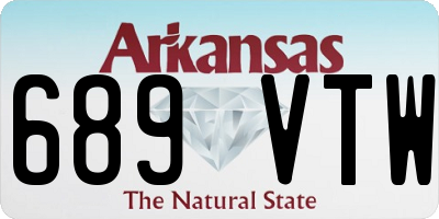 AR license plate 689VTW
