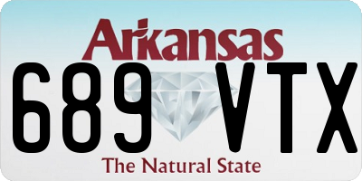 AR license plate 689VTX