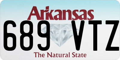 AR license plate 689VTZ