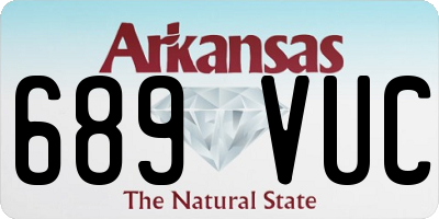 AR license plate 689VUC